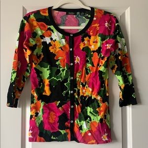 NWOT Floral Cardigan